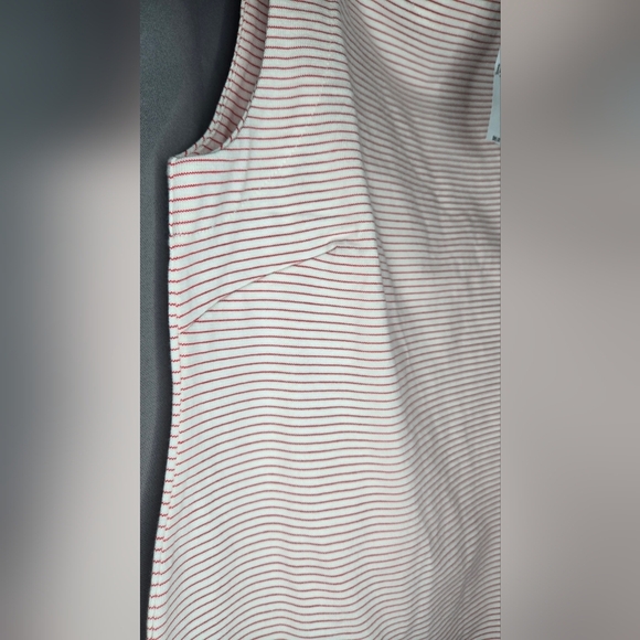 NWT Banana Republic Red And White Striped T-Shirt Mini Dress - Size M - Picture 2 of 8